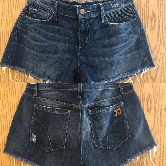 👖JOES jeans dark shorts with fringe raw edge - Picture 2 of 3
